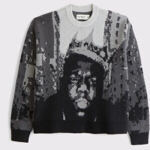 Unisex oversized Sweater featuring Biggie Smalls NWT from Abercrombie.